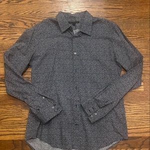 John Varvatos Geometric Pattern Button Up